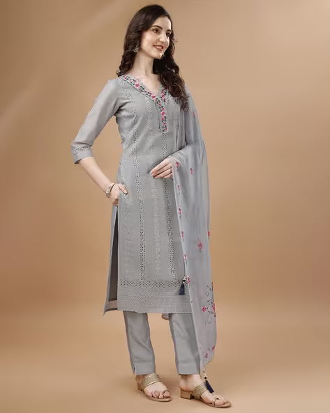 Aishwarya - 3-SetLuxury Schiffli Cotton Lawn Suit