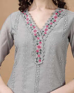 Aishwarya - 3-SetLuxury Schiffli Cotton Lawn Suit