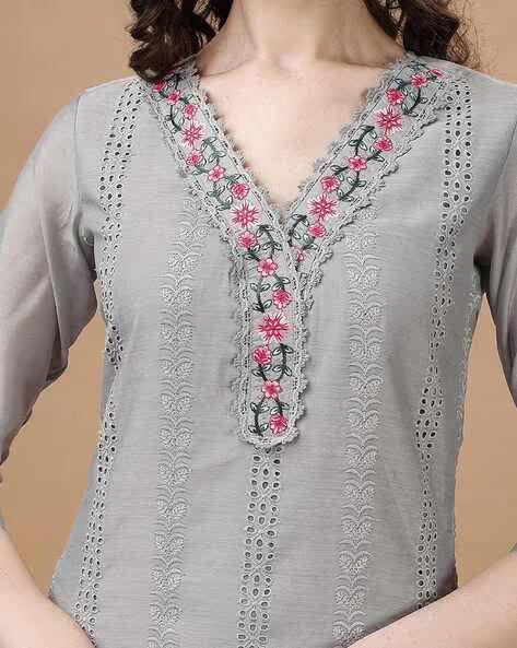 Aishwarya - 3-SetLuxury Schiffli Cotton Lawn Suit