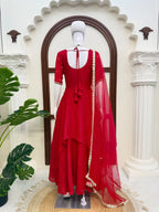 Lotus Anarkali with Dupatta