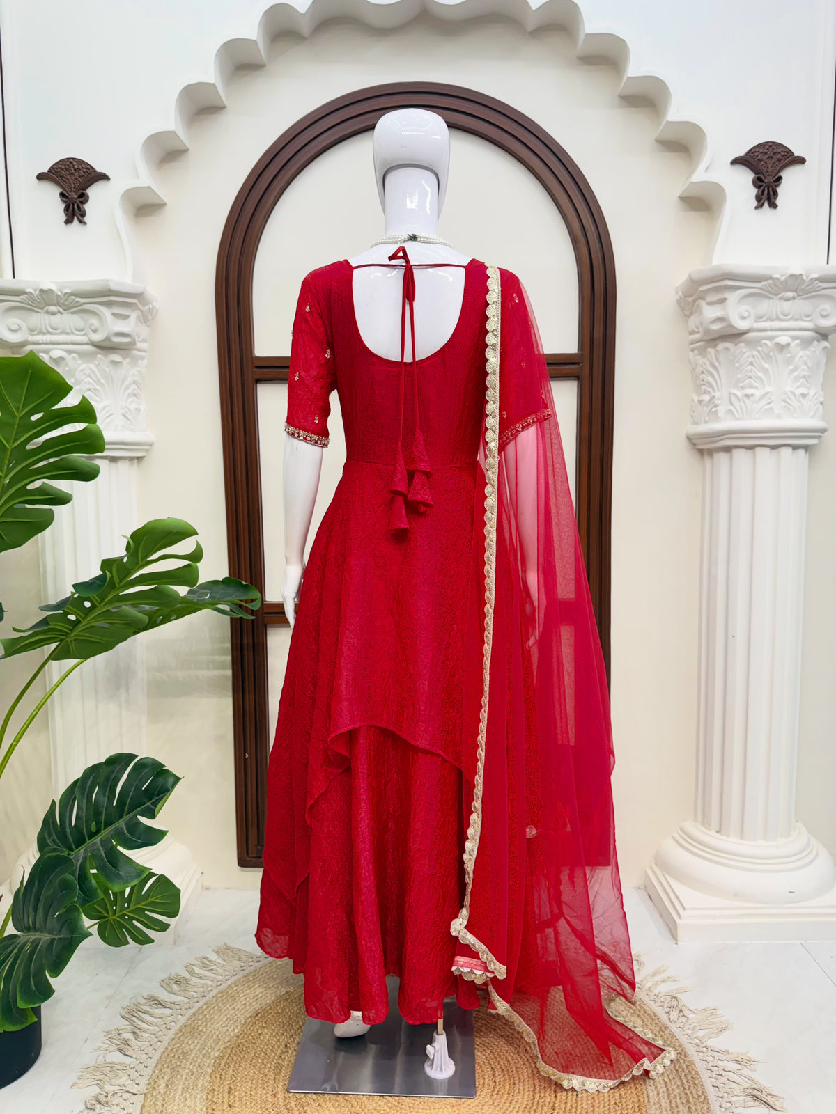Lotus Anarkali with Dupatta