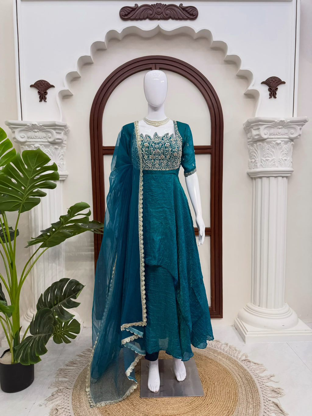 Lotus Anarkali with Dupatta