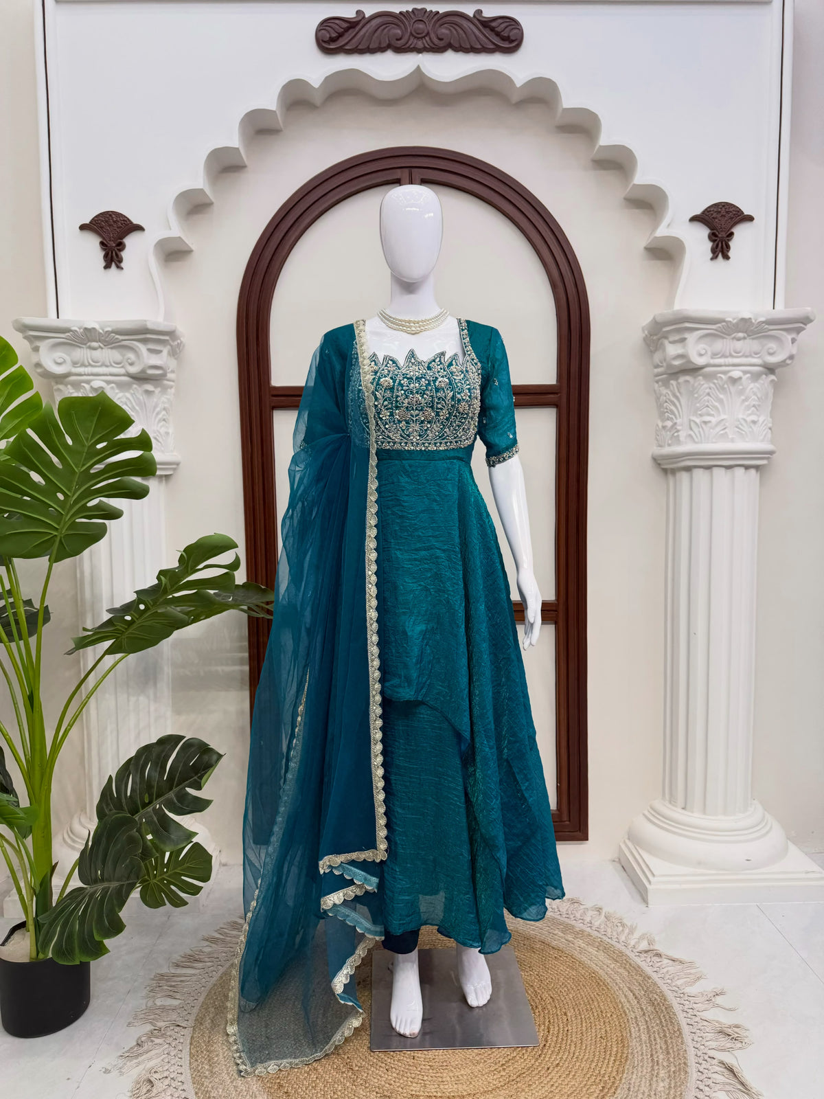 Lotus Anarkali with Dupatta