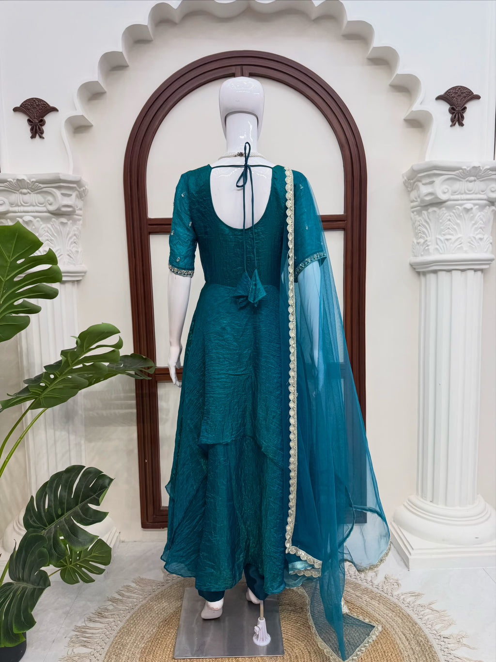 Lotus Anarkali with Dupatta