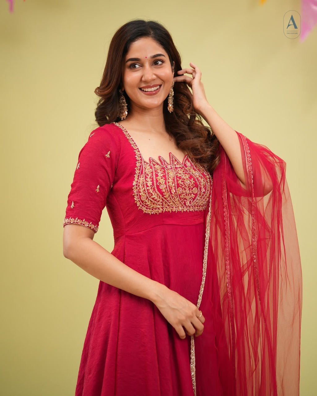 Lotus Anarkali with Dupatta
