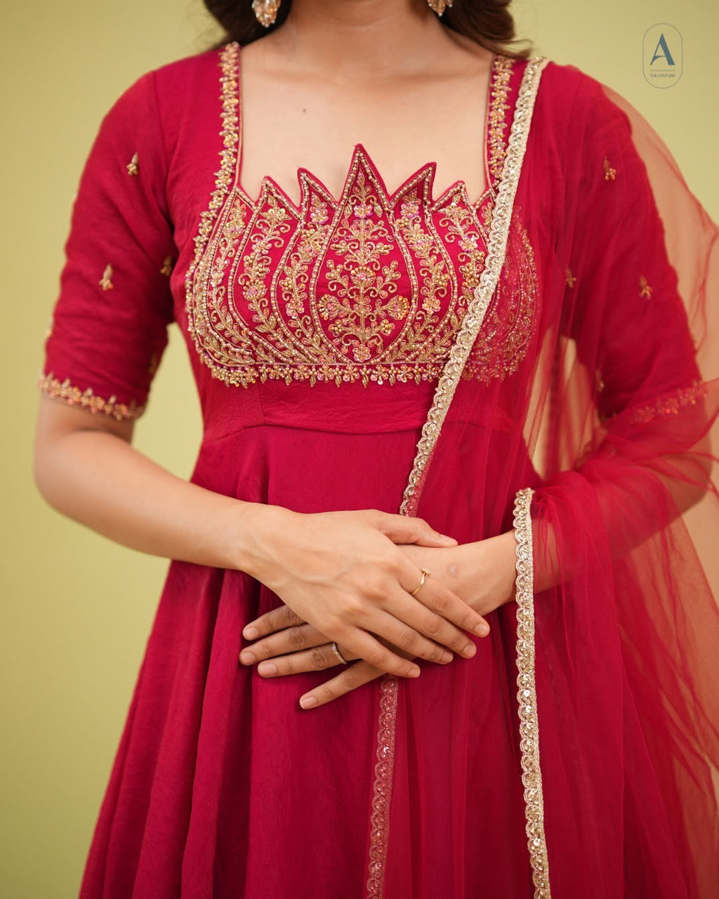 Lotus Anarkali with Dupatta