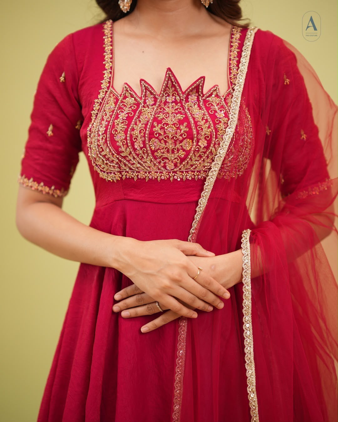 Lotus Anarkali with Dupatta