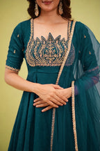 Lotus Anarkali with Dupatta