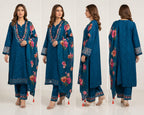 Aadhya - 3 Set Designer Kurta, Dupatta, Pant with Pocket