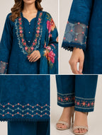 Aadhya - 3 Set Designer Kurta, Dupatta, Pant with Pocket