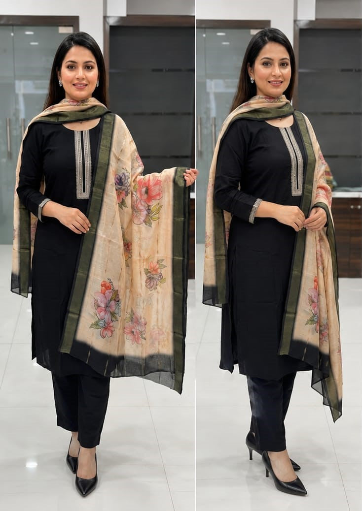 Aarti - 3 Set Kurta dupatta Pant with Pocket