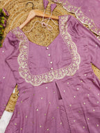 Sundari -  3 Set - Cape Top, Paired With a Skirt And Dupatta