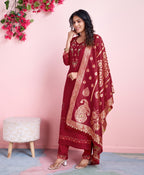 Saanvi - Traditional Indian Kurta Suit Set